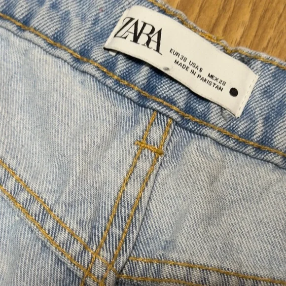 Light Blue Denim Jeans zara wide leg - Picture 2 of 7